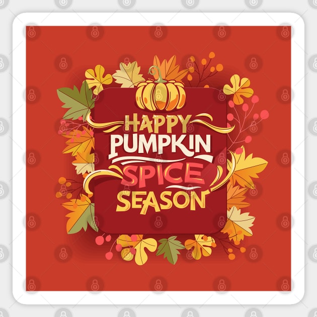 Pumpkin Spice Season Sticker by HolidayBug